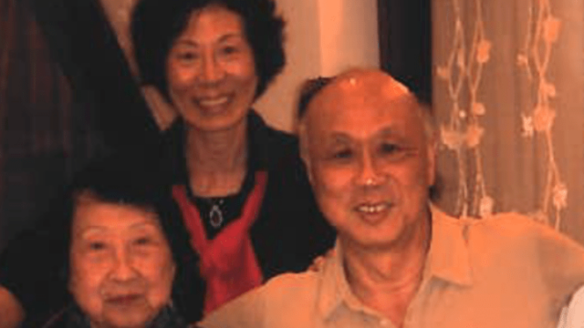 Max Wong poses with his sister and mother.
