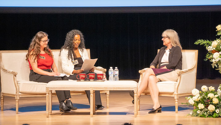 Donna Strickland, Shayna Earle and Mosana Abraha