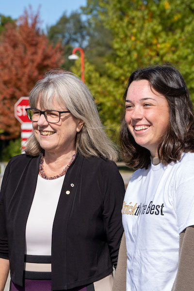 Donna Strickland and Emma Magee.