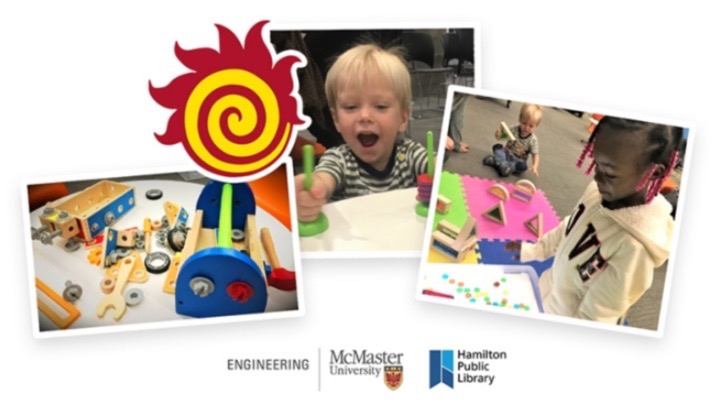 multiple images of toddlers playing.