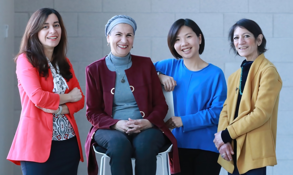 Marjan Alavi, Hoda Kamel, Silvie Tanu Hamil, and Gail Kranztberg