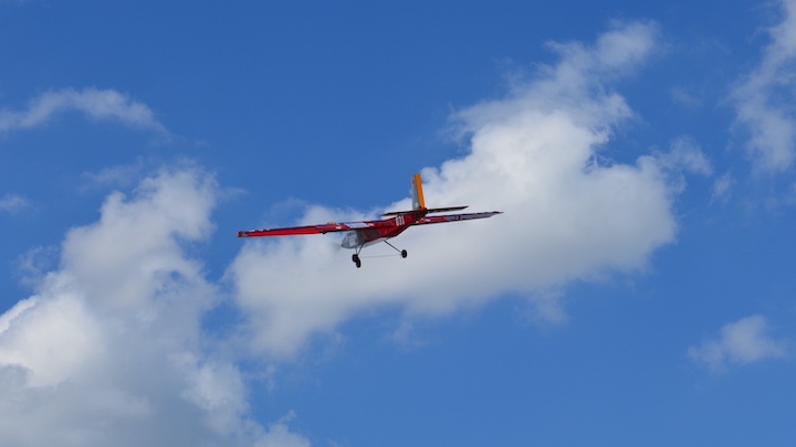 MSAT plane flying