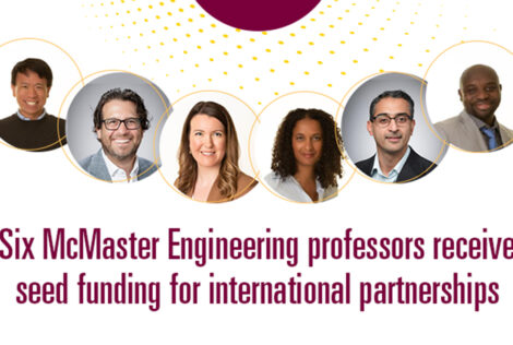Six McMaster Engineering professors receive seed funding for international partnerships