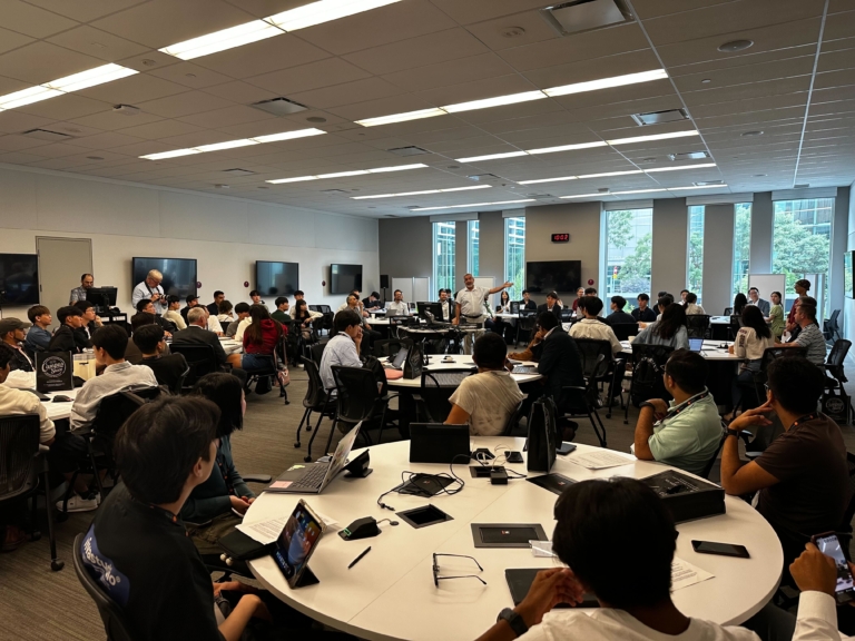 Professor Dan Centea providing introductory remarks at L.R Wilson Hall, July 24