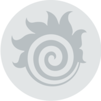 Grey fireball icon