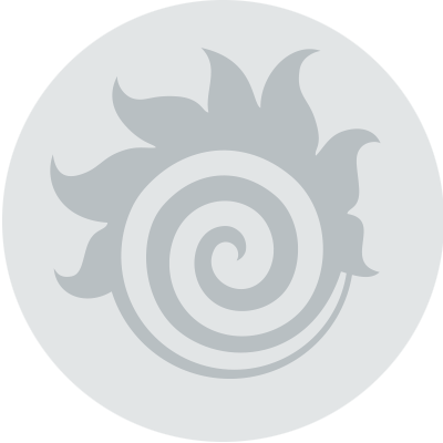 Grey fireball icon