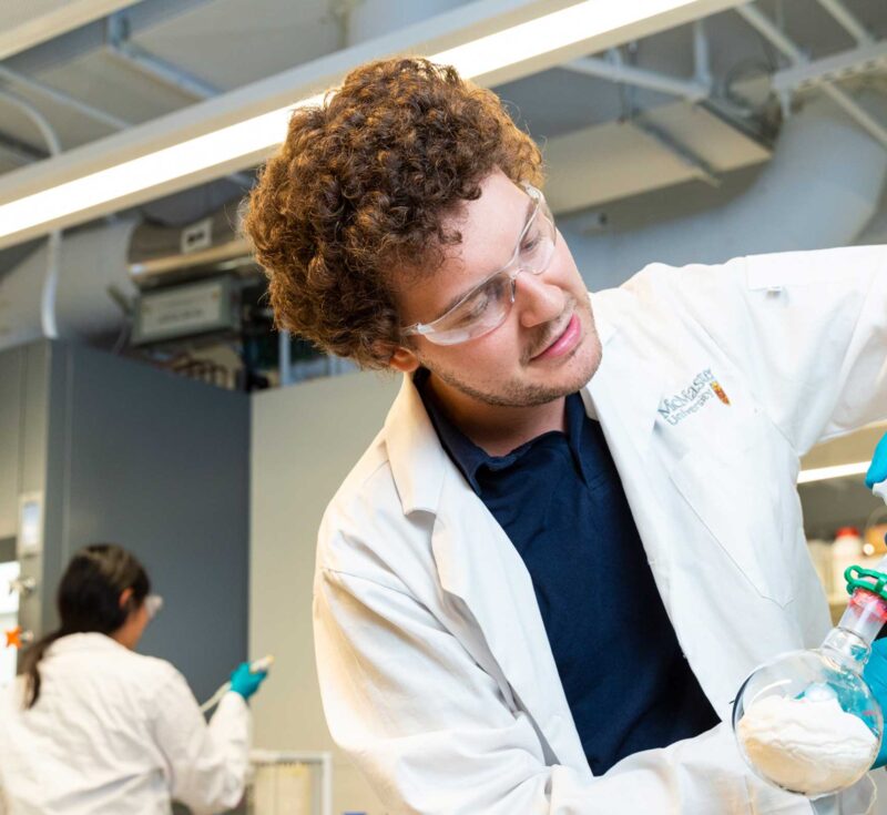 Student in Chem Eng Lab