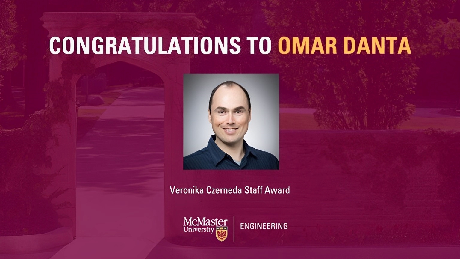 Congratulations to Omar Danta.