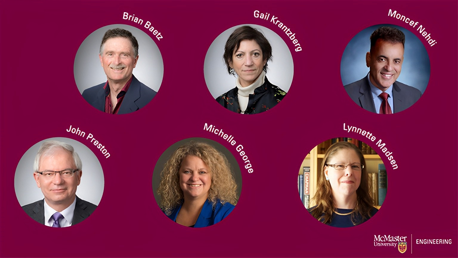 McMaster University community members elected as fellows into the Canadian Academy of Engineering.