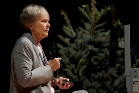 Roberta Bondar presents at McMaster University.