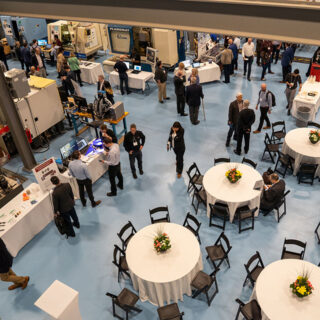 Overhead view of the MMRI Open House