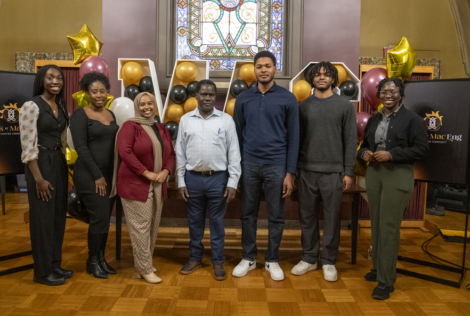 Panellists at the Black @ Mac Eng Cultivating Community event