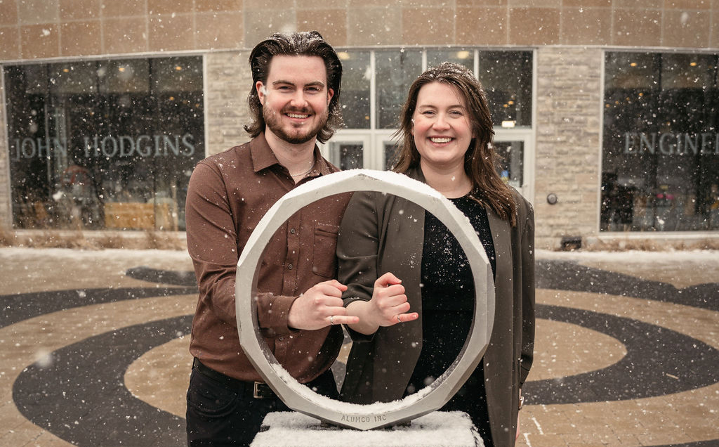 The Rankin siblings pose with their Iron Rings
