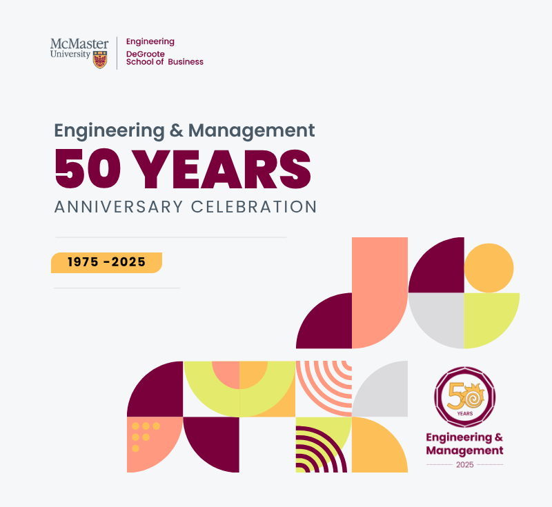Engineering & Management Anniversary Celebration. 1975-2025.