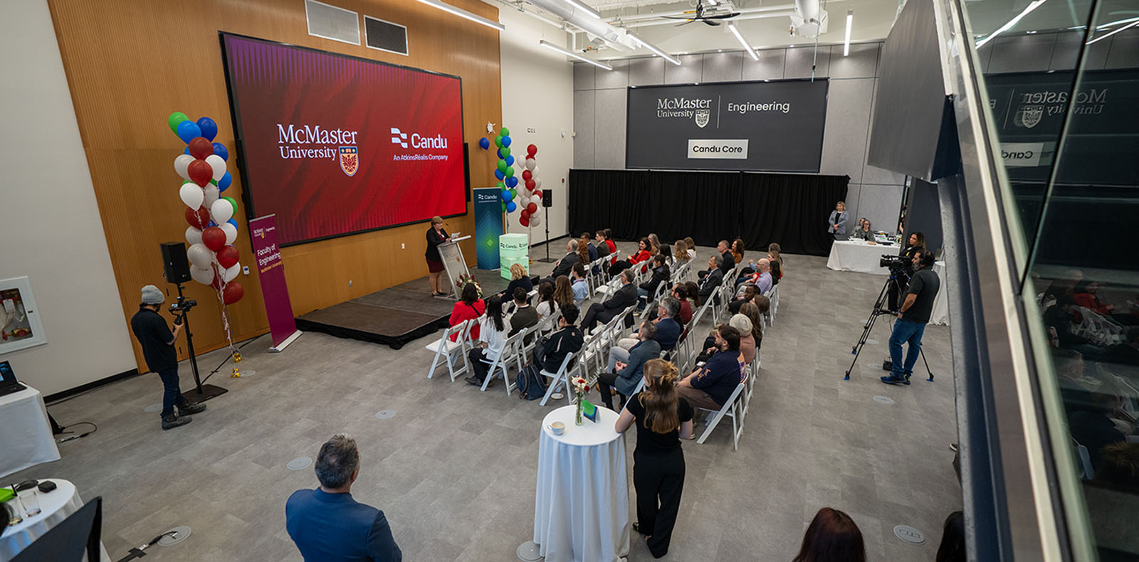 Overview shot of a large space called the Candu Core