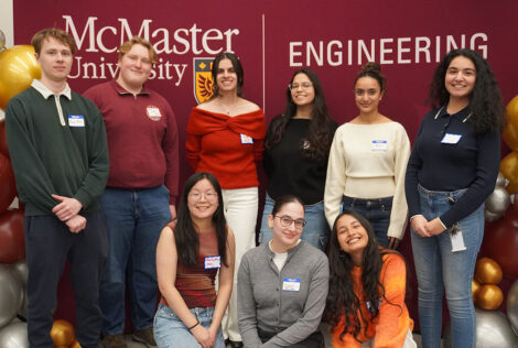 Group of students smiling together