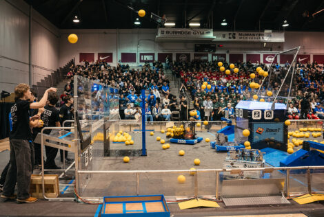 the FIRST Robotics field in DBAC at McMaster