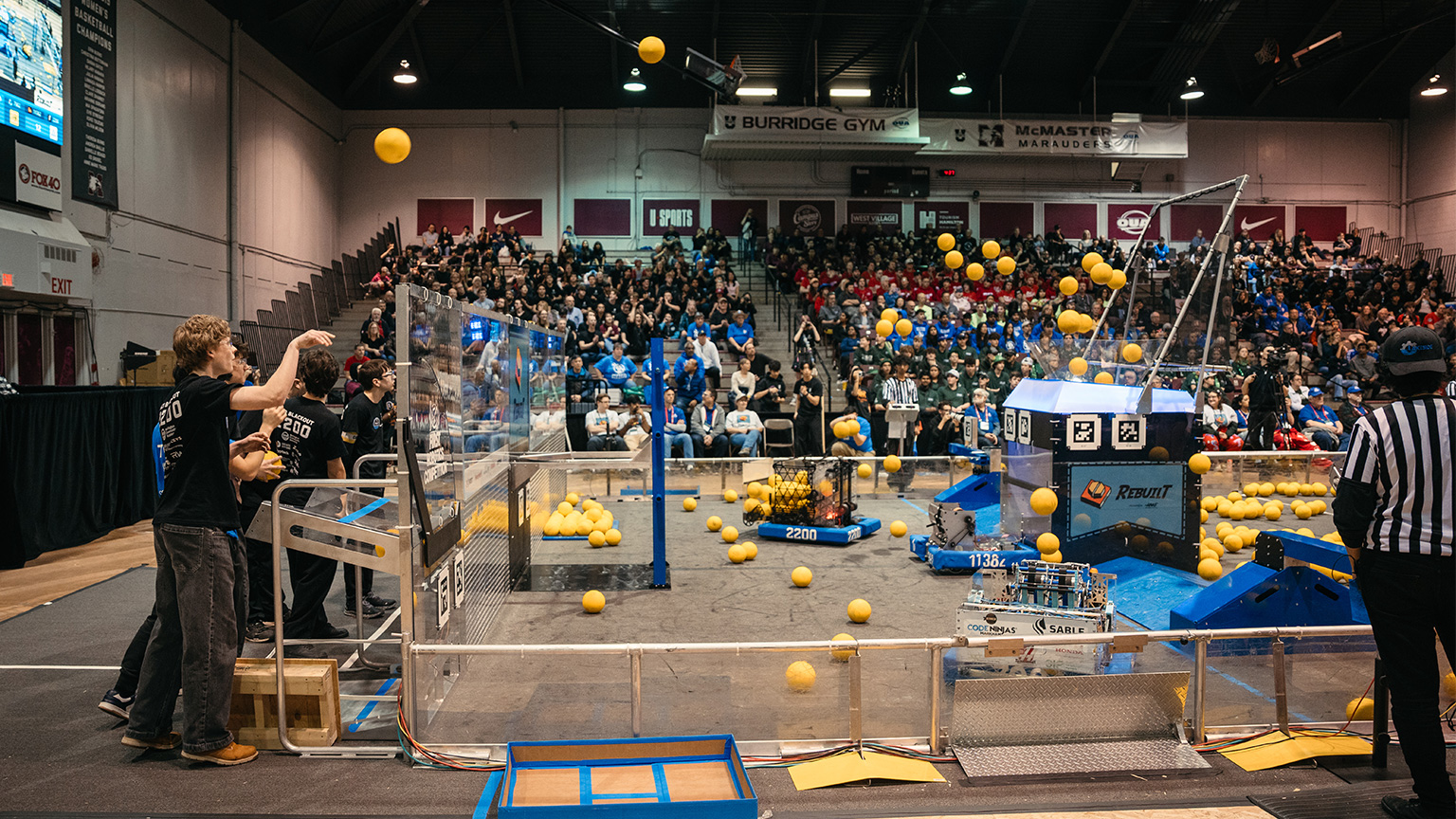the FIRST Robotics field in DBAC at McMaster