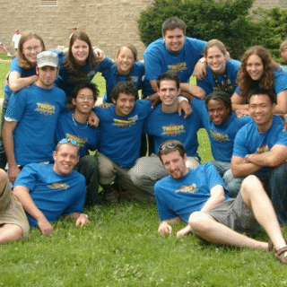 Staff group photo at Venture Summer Camp 2004