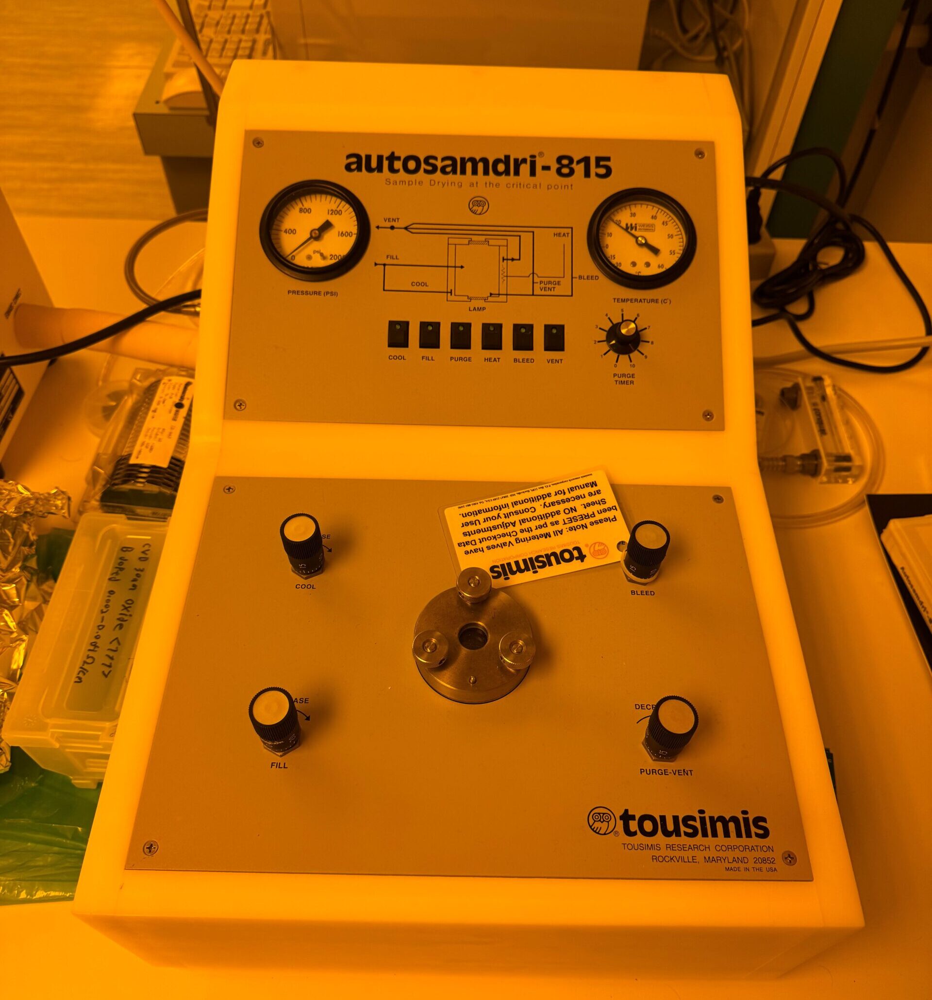 Critical Point Dryer (Tousimis Autosamdri-815)