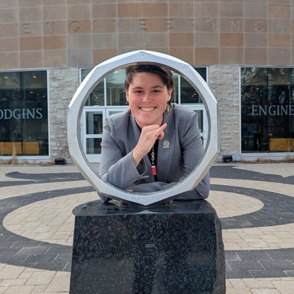 Kileigh poses in the Iron Ring