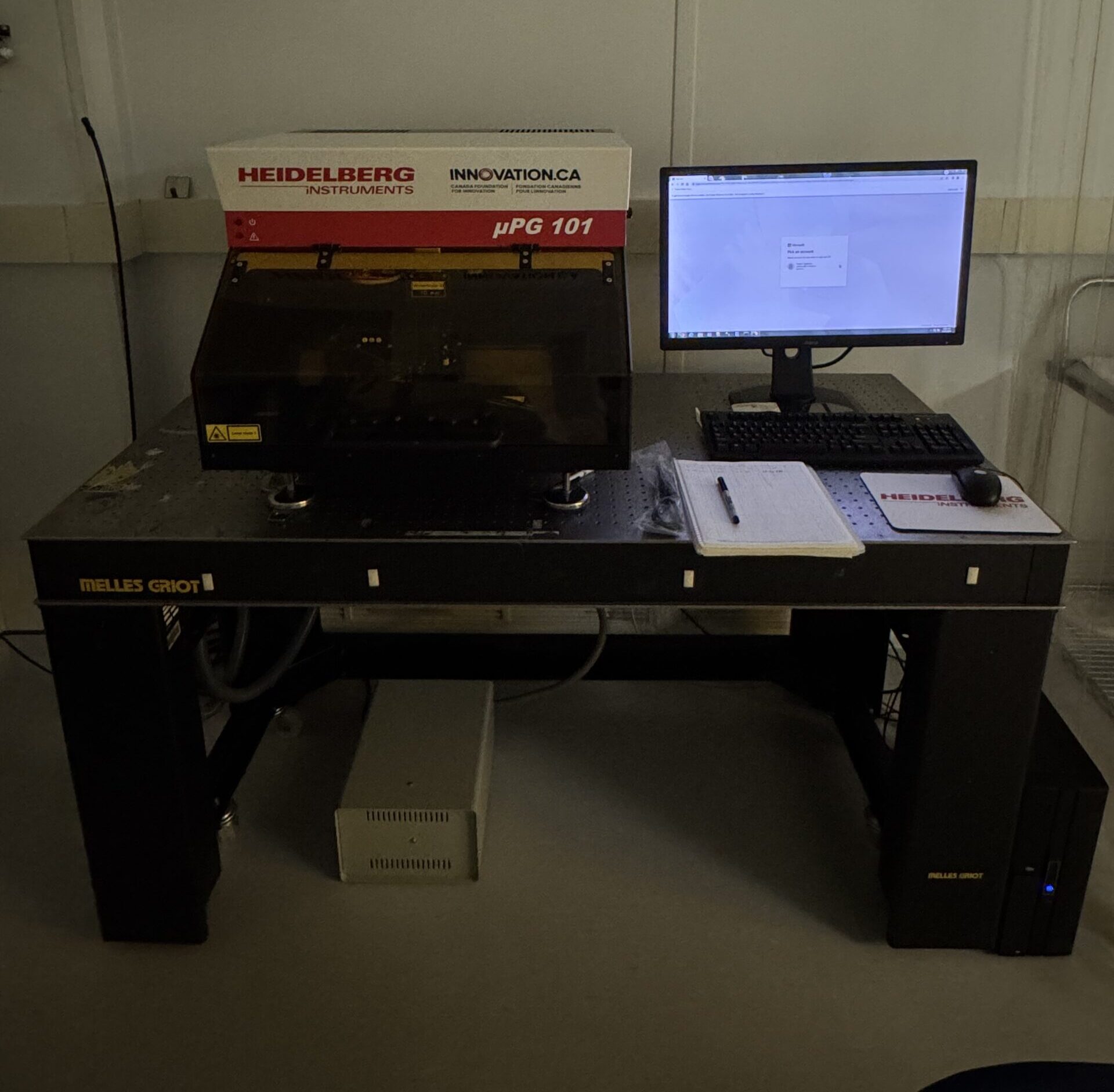 Laser Lithography System (Heidelberg μPG 101)