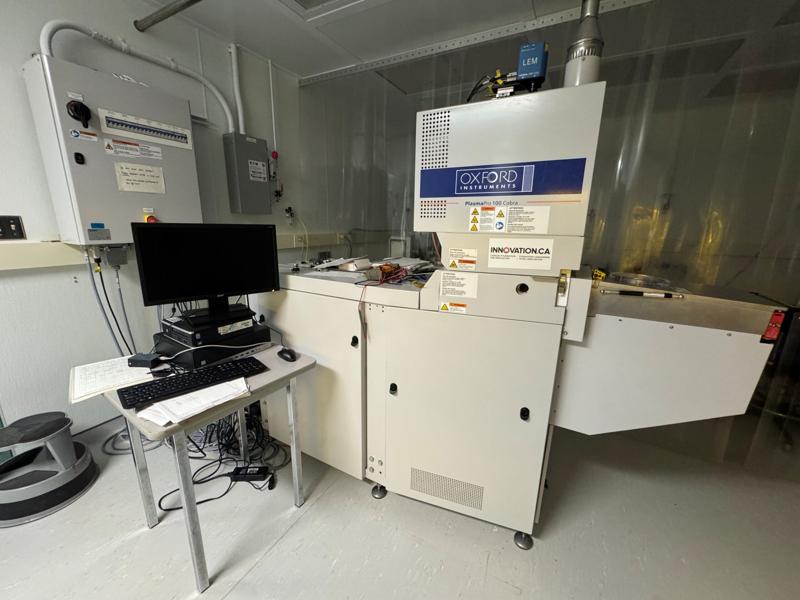 Plasma Etcher - ICP-RIE (Oxford PlasmaPro 100 Cobra)