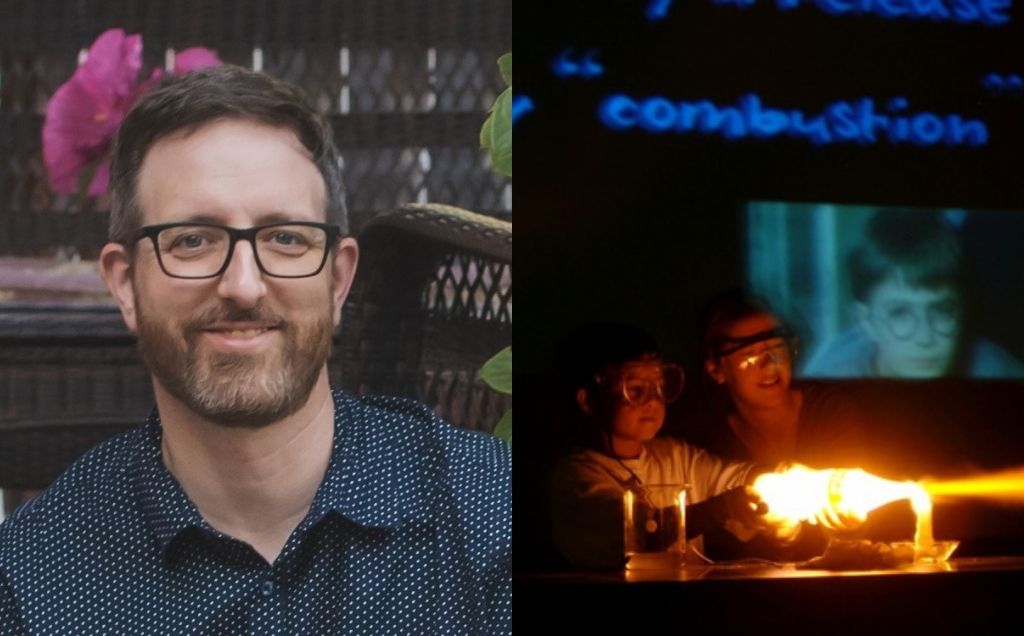 Martin Scheerer's portrait now and a photo from his time in Venture