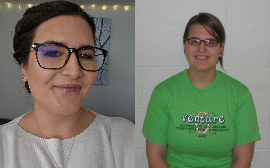 Raluca George's then and now portrait
