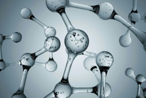 a rendering of molecules joined together.