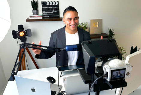 Ryan Ahmed filming himself