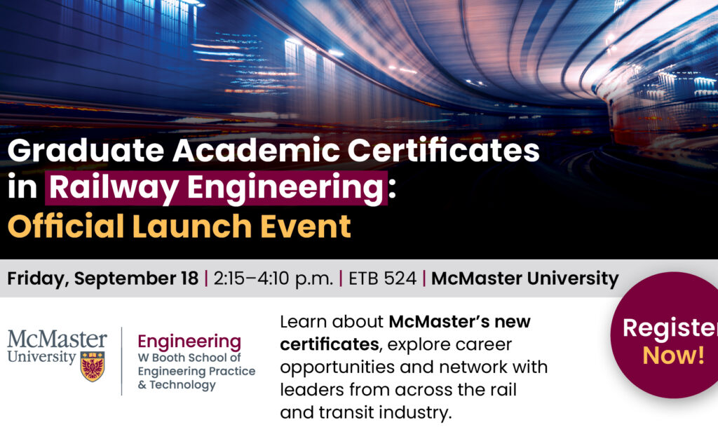 Official launch event graduate certificates in railway engineering