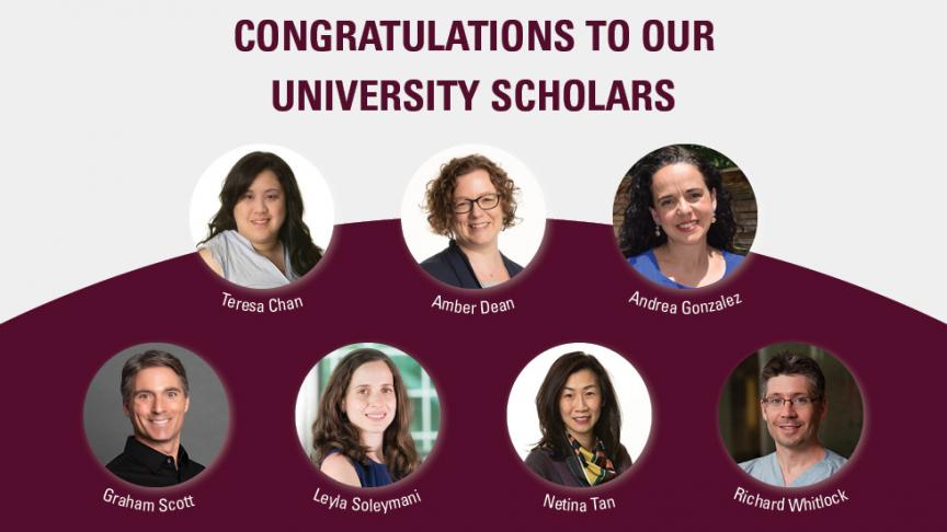 Seven McMaster researchers recognized as University Scholars
