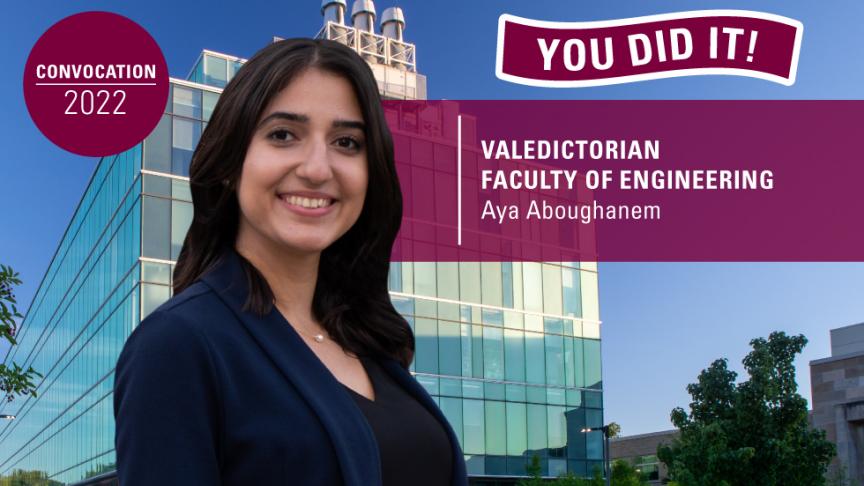 Meet Engineering valedictorian Aya Aboughanem