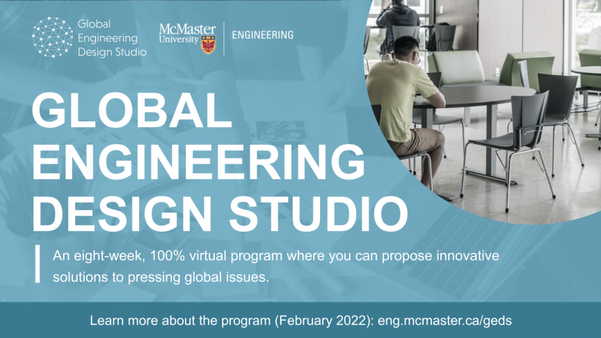 Global Engineering Design Studio offers experiential learning opportunities for students across the globe