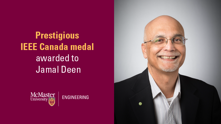 Prestigious IEEE Canada medal awarded to Jamal Deen