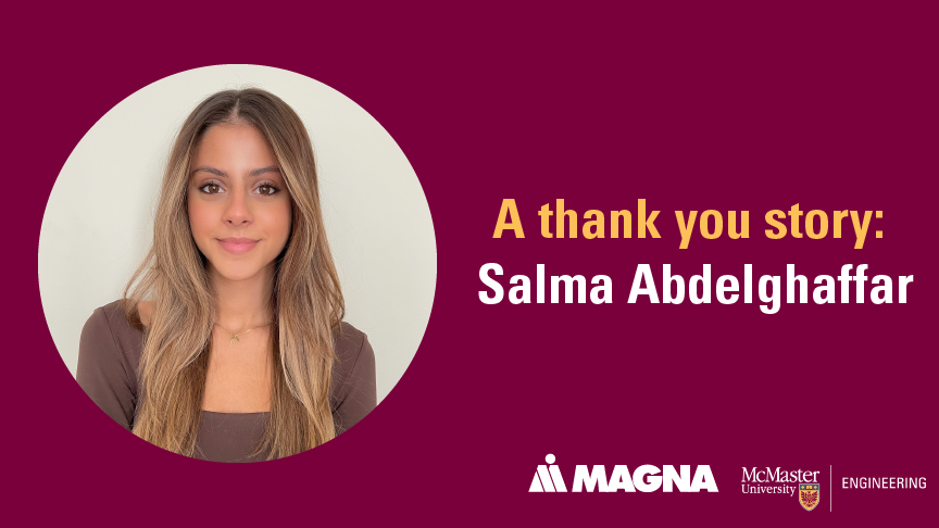 A thank you story: Salma Abdelghaffar