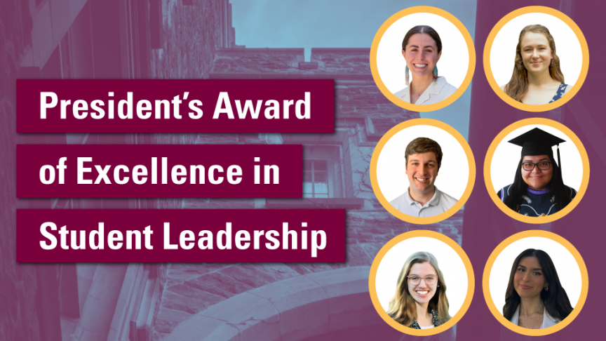 Meet the recipients of the President’s Award of Excellence in Student Leadership