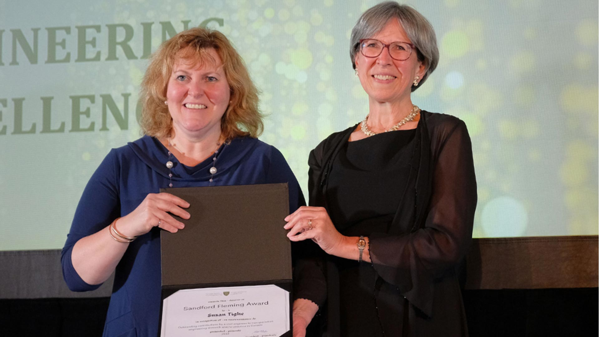 Provost Susan Tighe wins top civil engineering award
