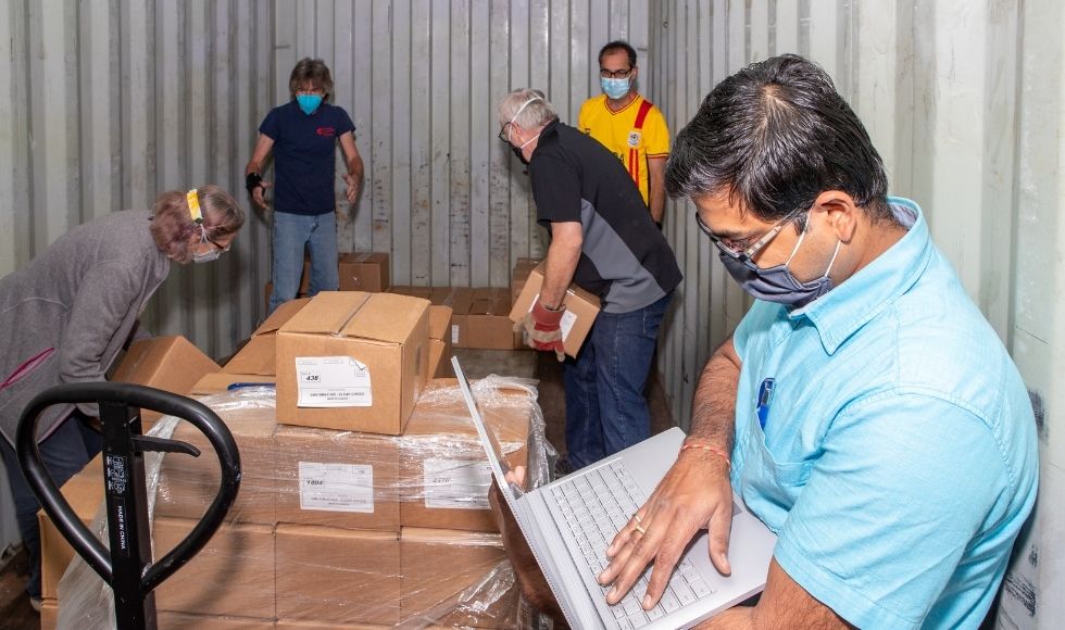 McMaster community works together to send $750,000 in PPE and gear to Uganda