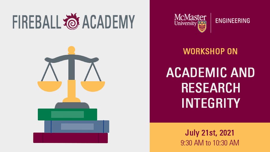 Academic and Research Integrity Workshop July 21st 2021