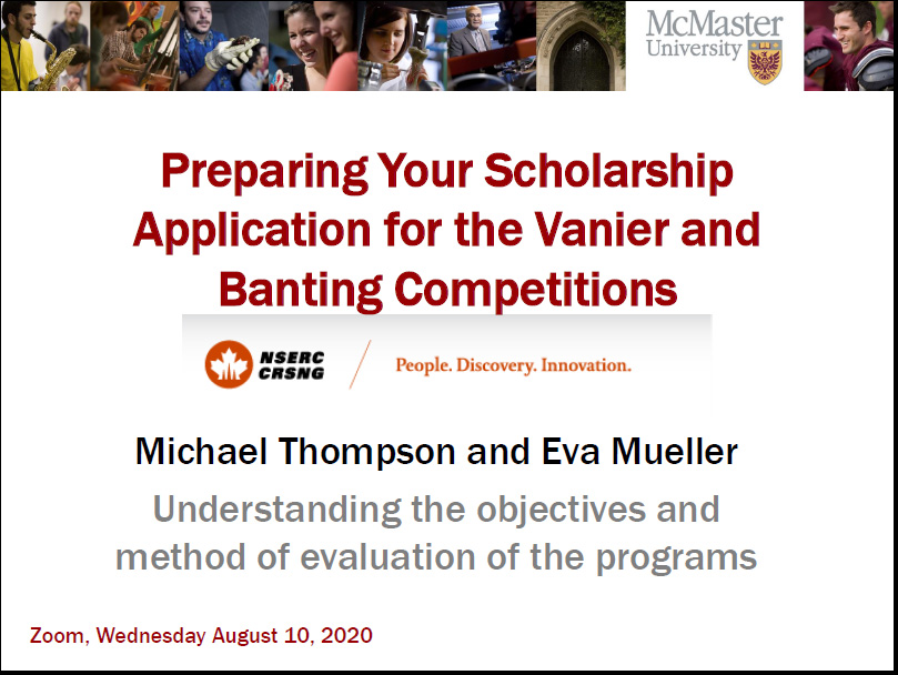 Preparing Your Scholarship Application for Vanier Banting Competitions
