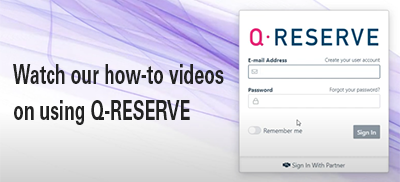 Watch our how-to videos on using QRESERVE